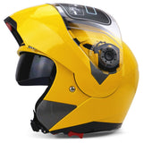 Full Face Motorcycle Helmet Dual Visor Street Bike with Transparent Shield