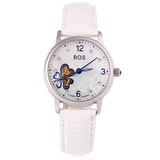 Angela Bos 9003 Women Automatic Wind Mechanical Watch Artificial Diamond Dial Hollow Pointer 10ATM Wristwatch
