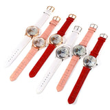 Angela Bos 9003 Women Automatic Wind Mechanical Watch Artificial Diamond Dial Hollow Pointer 10ATM Wristwatch