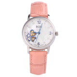 Angela Bos 9003 Women Automatic Wind Mechanical Watch Artificial Diamond Dial Hollow Pointer 10ATM Wristwatch