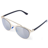 Vintage Unisex Reflective Mirror Cat Frame Glasses