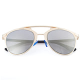 Vintage Unisex Reflective Mirror Cat Frame Glasses