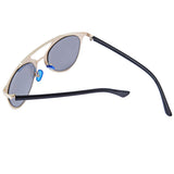 Vintage Unisex Reflective Mirror Cat Frame Glasses