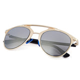 Vintage Unisex Reflective Mirror Cat Frame Glasses