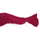 Adults Knitted Mermaid Tail Blanket Soft Sleeping Bag