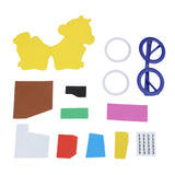 Children Cartoon Stereoscopic Glasses Handmade Stickup Educational Toy