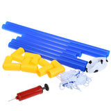 Mini Football Soccer Goal Post Net Set with Pump for Kids