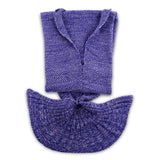 Adults Knitted Mermaid Tail Blanket Soft Sleeping Bag