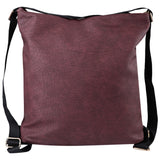 Guapabien Solid Color Magnetic Zipper PU Leather Travel Shopping School Shoulder Girl Bag
