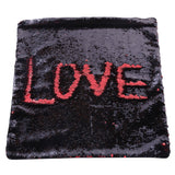 40 x 40cm Fashion DIY Two Tone Glitter Sequins Throw Pillow Decorative Cushion Cover