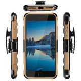 Metrans Three-piece Case Anti-knocking Anti-falling PC Shell Cover for iPhone 7 Plus