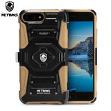 Metrans Three-piece Case Anti-knocking Anti-falling PC Shell Cover for iPhone 7 Plus