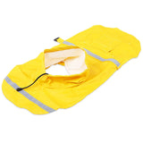 Adjustable Pet Dog Reflective Rain Jacket Raincoat with Hood