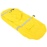 Adjustable Pet Dog Reflective Rain Jacket Raincoat with Hood