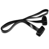 OBD II  16 Pin Male to Female Flat Ribbon Cord Extension Cable Car Diagnostic Extender 60CM