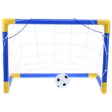 Mini Football Soccer Goal Post Net Set with Pump for Kids