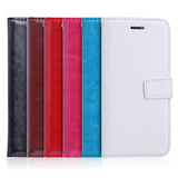 Tomkas Crazy Horse Series Wallet Full Body Cover for iPhone 7