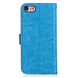 Tomkas Crazy Horse Series Wallet Full Body Cover for iPhone 7