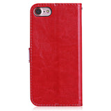 Tomkas Crazy Horse Series Wallet Full Body Cover for iPhone 7