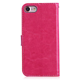 Tomkas Crazy Horse Series Wallet Full Body Cover for iPhone 7