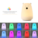 Inlife LJC - 111 3 Modes Portable Tap Control Silicone LED Night Light for Decor