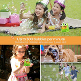 011 Frog-shape Full Automatic Bubble Machine Children Toy for Boys and Girls - shopwishi 