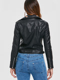 Zipper Floral Patched Jacket