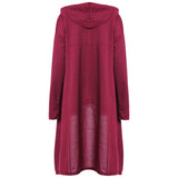Women Long Sleeve Pile Collar Casual Top Blouse with Hoodie