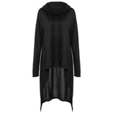 Women Long Sleeve Pile Collar Casual Top Blouse with Hoodie