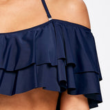 Tier Flounce Floral High Waisted Bikini Set