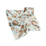 Sweets Silk Scarf Donut Silk Square Scarf Gift For