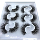 HBZGTLAD 2/4 Pairs Natural False Eyelashes Fake Lashes Long Makeup 3d Mink Lashes Eyelash Extension Mink Eyelashes for Beauty - shopwishi 