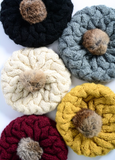 Beautifully Knit Black Beret