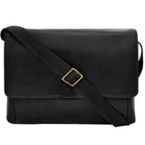 Aiden Horizontal Leather Messenger Bag