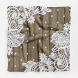 Lace Women Neck Tie Silk Scarf Bandana Scarf Men