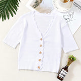 Lace Trimmed Short Crop Top