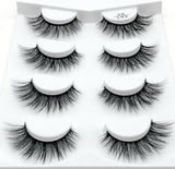 HBZGTLAD 2/4 Pairs Natural False Eyelashes Fake Lashes Long Makeup 3d Mink Lashes Eyelash Extension Mink Eyelashes for Beauty - shopwishi 