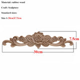VZLX Unique Natural Floral Wood Carved Wooden Figurines