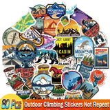 Mix Styles Anime Stickers Cute Cartoon Animal Neon Light Butterfly DIY Sticker Decals for Laptop Car Luggage Bicycle Guitar Toys