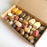 Wooden Rainbow Stacking Balance Stones for Kids Educations