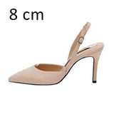 Women Sandals Sexy Summer High Heels Brand Woman Party Shoes Slingback Pointed Toe Buckle Strap Female Dress Shoes Plus Size
