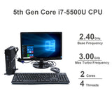 HYSTOU Gaming Desktop Computer Core I7 Mini Gaming PC for PC Gamer