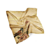 Bird Silk Scarf Bandana Scarf Silk Square Scarf