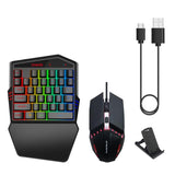 Gaming Keyboard Throne One Mouse Set (Black)