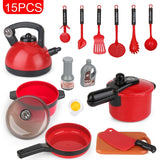 44 Pieces Children Mini Kitchen Toy Cookware Pot Pan Kids Pretend Cook Play Toy Simulation Kitchen Utensils Toys Children Gift