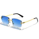 HBK 2021-2022 New Fashion Luxury Frameless Sun Glasses Rimless Sunglasses