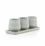 LOGAN PLANTER SET, GREY