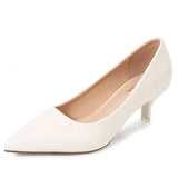 Women's Elegant Medium Heeled Pointed Shoes