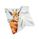 Giraffe Silk Scarf Bandana Scarf Silk Square Scarf