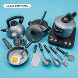 44 Pieces Children Mini Kitchen Toy Cookware Pot Pan Kids Pretend Cook Play Toy Simulation Kitchen Utensils Toys Children Gift